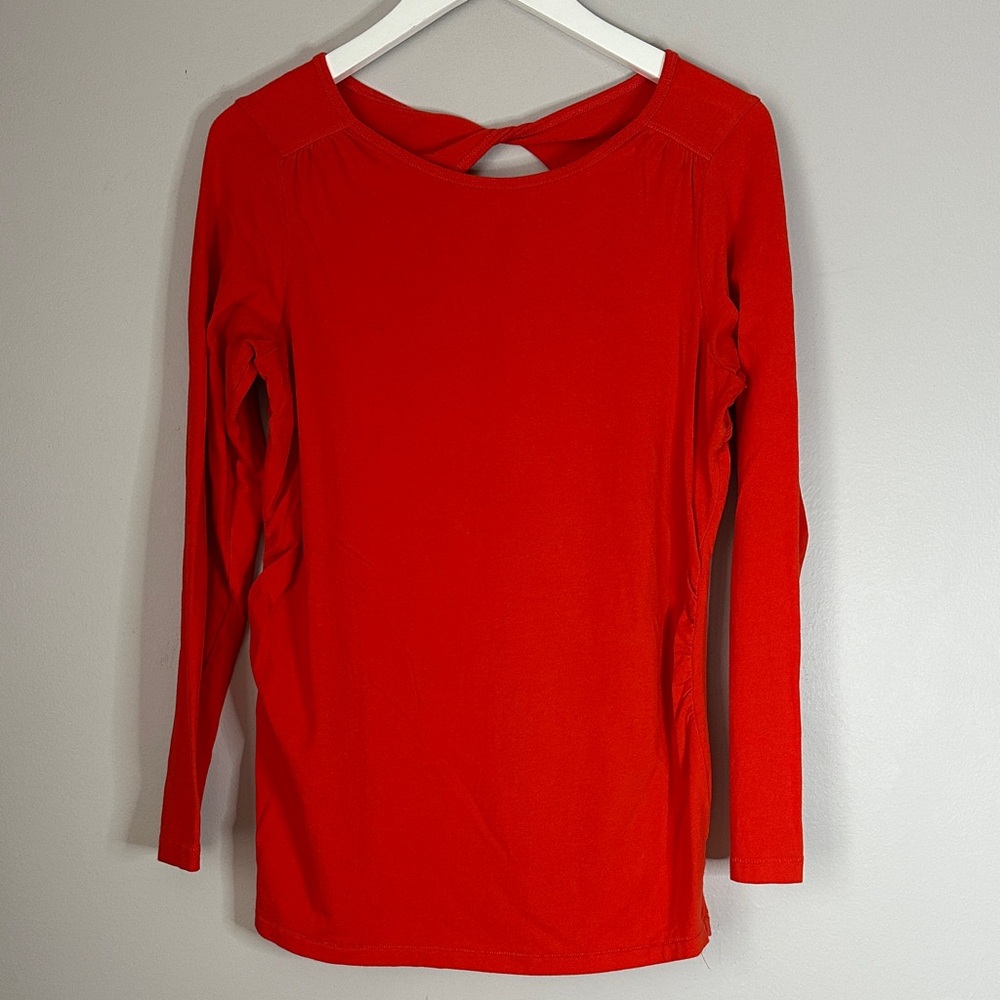Love Hanna Maternity Orange  Long Sleeve Women's Top size m